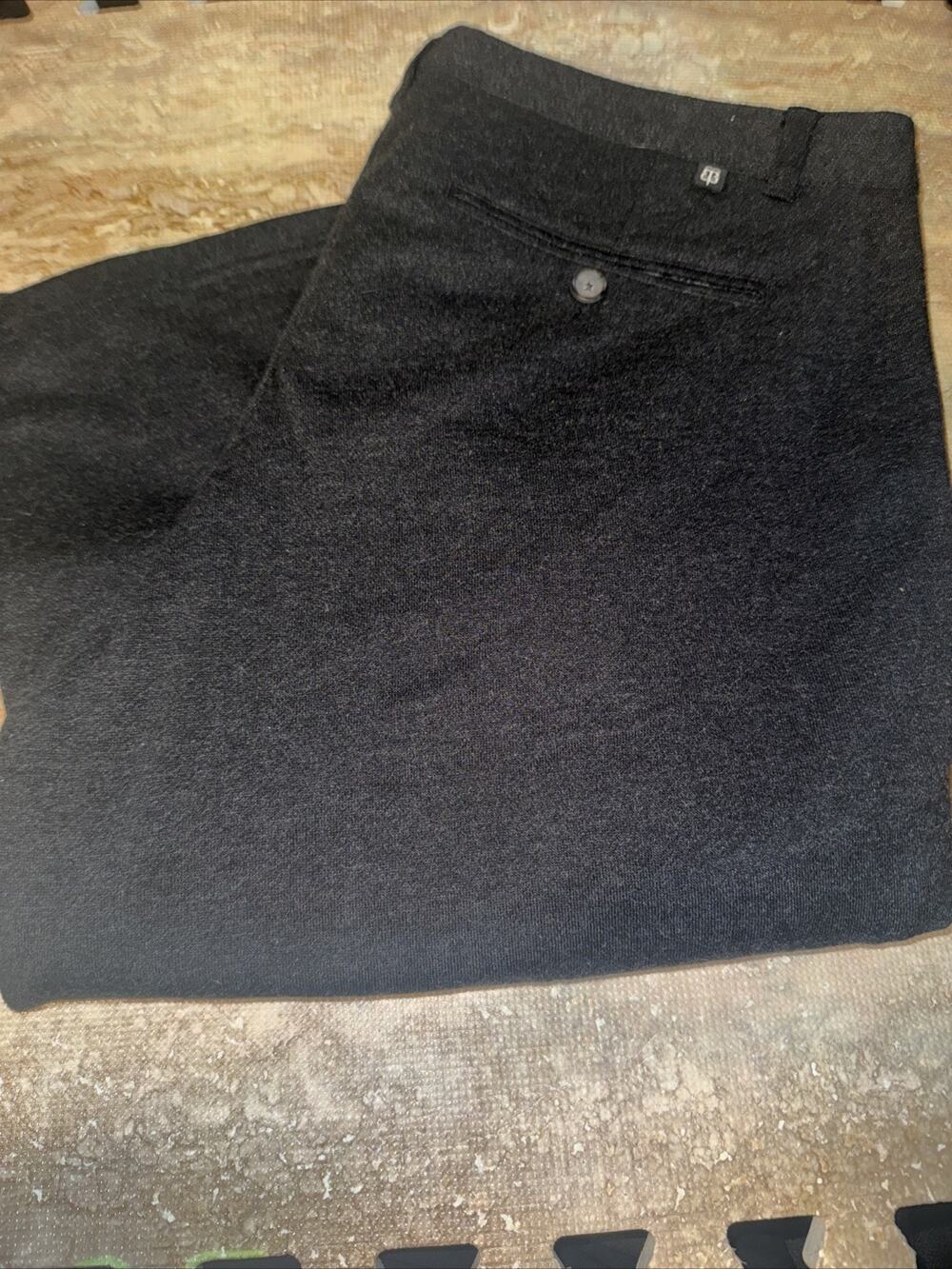 Betabrand Chino Pants 36x30 Mens Charcoal Gray Straight Leg Cotton Blend New